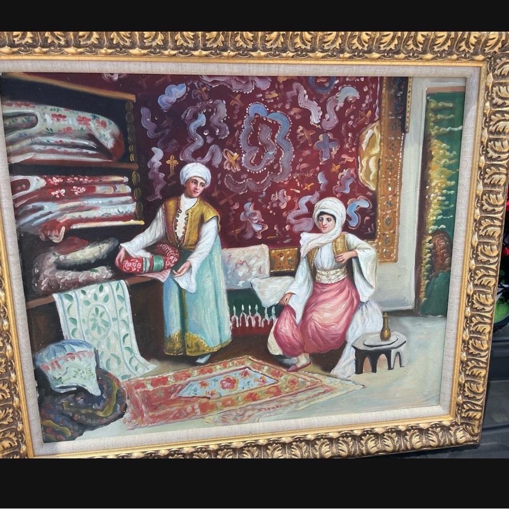 Arabian Rug Seller Paint- Hand paint - Picture 4 of 7
